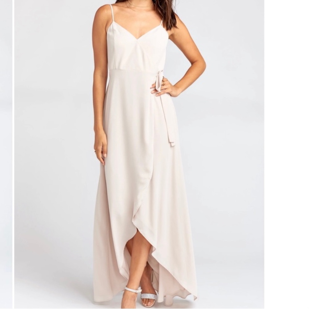 Show Me Your MuMu Mariah Wrap Mini Dress Show Me the Ring Crisp